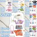 15cm & 17cm Doll Clothes Outfits Set - Premium Dress Up Bundle with Exquisite Accessories | Soft Fabric Fashion Doll Costume for 15-17cm Dolls (2set Purple+Orange)