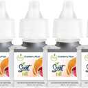 Scent Fill Cranberry Plum Plug in Air Freshener, Scented Oil Refills, 4 Pack