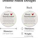 2 x Gifts for Coworkers, Friendship Gifts for Women, Work Bestie, Best Friend, Coworkers Christmas Ceramic Ornament (Coworker)