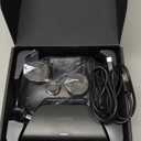 ManbaOne Interactive Screen Wireless Gaming Controller for PC/Switch/Switch 2/iOS/Android,Hall Effect Stick & Trigger,RGB Lighting,Remappable Buttons,1800mAh with Charging Dock (Black)