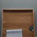 24 x 24 Inches Large Square Cherry Wood Ottoman Tray with Handles, Serve Tea, Coffee or Breakfast in Bed, Classic Wooden Decorative Tray