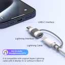 Thousover 4 Pack Lightning to USB C Adapter for iPhone 15/16/17 Pro/17 Pro Max,for iPhone 17/16 Charger,17/16 Accessories,Fast Charging & Data Transfer,USB C Charger Connector Cable,Not for Audio/OTG