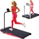 Portable Walking Pad Treadmill with Incline and Handle Bar for Home