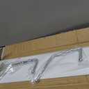 Safco Wall Mount Coat Rack, 6-Hooks for Hanging Coats, Purses, Bags, Umbrellas, for Hallways and Entryways, Black and Satin Aluminum