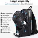 BANGE Anti theft Sling Backpack with Lock, Men's Sling Bag for Men, Shoulder Crossbody Backpack with USB Charging Port for Men and Women