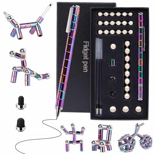 Magnetic Fidget Pens for Adults Teens - Graduation Gifts for Her Cool Stuff Stress Relief Fun Gifts for Teacher Novelty Christmas Stocking Fillers Gadget for 10 11 12 13 14 15 16 17 Year Old Girls