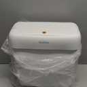 funest 2 Pack Bathroom Trash Can with Lid, 3 Gal/12 L & 2.7 Gal/10L Garbage Can with Pop-Up Lid, Small Spaces Plastic Trash Can, Slim Trash Bin Waste Basket for Bathroom,Rv, Office, White