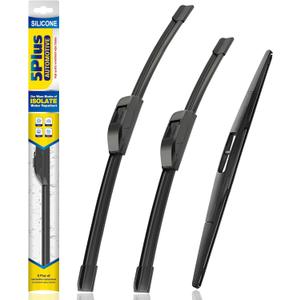 5 PLUS Silicone Windshield Wipers Replacement for 2014-2020 Acura MDX,2008-2014 Subaru Tribeca Wiper Blades(Set of 3),Automotive Replacement Windshield Wiper Blades For My Car-26"/20"/14"