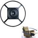 Yoogu 2 Pack of 22 inch Heavy Duty Recliner Chair Sofa Furniture Ring Base w Swivel Replacement with 10 Inch Plate (22 inch 2pcs)