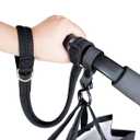 Baby Stroller Pram Wheelchair Safety Wrist Strap or Short Leash for Dog(Black)