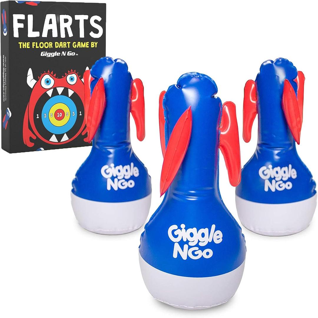 Giggle N Go Flarts Lawn Darts - Outdoor Games for Family Fun - Safe Inflatable Dart Games for Kids and Adults