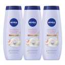 NIVEA Refreshing White Peach and Jasmine Body Wash with Nourishing Serum, Scented Body Wash for Women, Enriched with Provitamin B5 and Vitamin E, 20 Fl Oz Bottle, 3 Pack