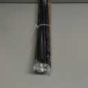 2 Pack Black Curtain Rods 28 to 48 Inches(2.3-4 Feet),5/8 inch Splicing Drapery Rods,Small Curtain Rods Set,Size: 18''-45'',Matte Black