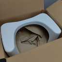 Squatty Potty Simple Curve Bathroom Toilet Stool 7" White