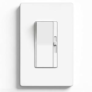 BESTTEN Super Slim Dimmer Light Switch, Quiet Rocker, Single Pole or 3 Way, Max 300W LED/CFL, 600W Incandescent, Screwless Wallplate Included, ETL Listed, White