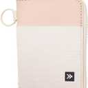 Thread Wallets RFID Blocking Leather Zip Wallet with Card Holder for Men and Women (Off White)