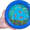 2 Pcs Ocean Drums Wave Bead Drums Sea Sound Drums Musical Instruments for Kid Child Baby