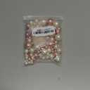 100 Pcs Beads Pearls Vase Fillers, No Hole Faux Pearl for Centerpieces Vase Fillers, Party Wedding Home Makeup Table Decor (Cream+Rose Gold 8/14/20mm)