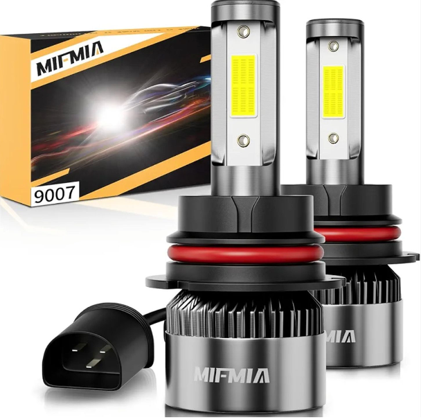 9007 LED Bulbs Interior Lights, 40000LM 800% Brighter, Backup HB5 Bulb 6000K Cool White, Plug and Play IP68 Waterproof Replacement, Pack of 2, Dome Map Door License Plate Lights