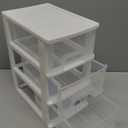 Gonice 3 Drawer Storage Organizer, White Plastic Drawer Storage, Small Desktop Organizer for Home, Office