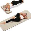 Foldable Yoga Mat Extra Thick 0.32"(8mm) | Folding Exercise Mat,Odorless POE, Non-Slip Grip, No-Curl Edges, Great for Yoga, Pilates & Home Workouts