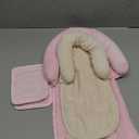 COOLBEBE New Babybody Support & Strap Covers Set for Newborn Infant Toddler- Extra Soft Stroller Cushion Pads Car Seat Insert, Perfect for Carseats, Strollers, Swings, Pink