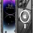 for iPhone 14 Pro Case Waterproof, [Shockproof] [Dustproof] [IP68 Waterproof] Full-Body Hard Case Built-in [Lens Screen Protection] for Diving Case (Black, for iPhone 14 Pro 6.1in)