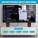 192KHz HDMI eARC/ARC to Coaxial Audio Converter for TV to Sound System, Plug & Play ARC to Coaxial Cable Audio Extractor Adapter for Speaker Home Theater Support Dolby/DTS 5.1, 4.9ft/1.5m Long