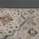 Vintage Hallway Runner Rug 3x8: Large Soft Washable Entryway for Kitchen Laundry Room Non-Slip Backing Runner for Entrance Living Room Bedroom Bathroom - Beige