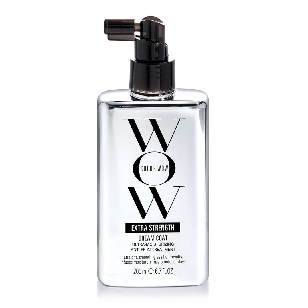 COLOR WOW Extra Strength Dream Coat  Powerful ultra moisturizing, anti humidity treatment for extremely frizz prone hair, glassy smooth, straight + resistant styles up to 3-4 washes (6.7 Fl Oz (Pack of 1))