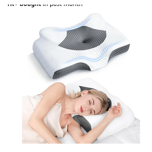 Osteo Cervical Pillow for Neck Pain Relief, Hollow Design Odorless Memory Foam Pillows with Cooling Case, Adjustable Orthopedic Bed Pillow for Sleeping, Support for Side Back Sleepers