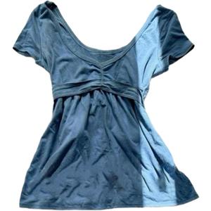 Grunge Emo Goth Shirts Y2k Lace Bow Coquette Babydoll Tops Women Vintage Graphic Tee 2000s Summer Crop Tops, M