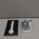 Uyiton Compatible with iPhone 17 Pro Max Camera Lens Protector - [Not Easy to Break][Strong Adsorption][Case-Friendly] Metal Tempered Glass Rear Camera Screen Cover - Deep Blue, 1 Pack