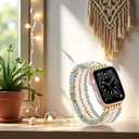 Fengshui Bracelet Compatible with Apple Watch Bands for Men Women 42mm 41mm 40mm 38mm 49mm 46mm 45mm 44mm, Beaded Stretchy Pixiu Apple Watch Strap Lucky Black iWatch Band Series 11 10 9 8 7 6 5 4 3 2 1 SE3 Ultra 3