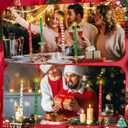 12 Pcs Christmas Taper Candles 10" Long Taper Candlesticks Unscented Christmas Candle Decorations for Holiday Party Gift Home Decor(Classic)