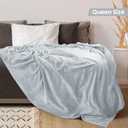Utopia Bedding Fleece Blanket Queen Size Light Grey (90x90 Inches) Ultra Soft Warm Lightweight Microfiber Breathable Anti-Static Cozy Bed Blanket, All-Season Home Decor Gift for Men & Women