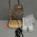 Candle Warmer Lamp Adjustable Timer - Electric Flower Glass Candles Warmers Adjustable Height Dimmable Vintage Base Modern Wax Candles Top Warmers for Small Jar Scented Wax Melts (Amber)