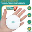 10-Pack Door Stoppers Wall Protector, [3.15"] Large White Silicone Door Bumpers with Strong Thickened Adhesive,Shock Absorbent Door Knobs Wall Protectors to Cover up Damage and Protect Wall Surfaces