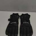 Winter Women Ski Gloves, Waterproof Touch Screen Snow Gloves, Warm Windproof Snowboard Gloves for Skiing Hiking Cycling (Black)