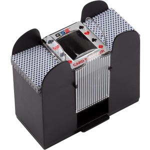 GSE Games & Sports Expert 6-Deck Automatic Card Shuffler, Battery-Operated Shuffler Machines for Playing Cards, Blackjack, Texas Hold'em, Canasta, UNO, Rummy, Bridge