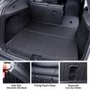 ASINRI Floor Mats for Nissan Rogue 2014-2020 (Not Fit 7-Seat or Hybrid) TPE All Weather Protection Custom Fit Nissan Rogue Accessories Floor Liner and Cargo Liner