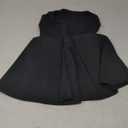 Long Black Formal Dresses for Women Gowns Evening Party Cocktail Dress,Split Elegant V Neck Wrap Ruffle Wedding Guest Dresses, Black M