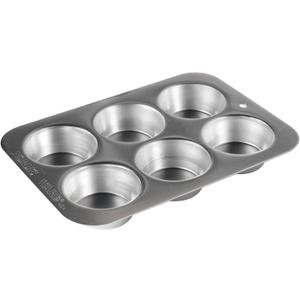 Nordic Ware Naturals Compact Muffin Pan - Natural Uncoated Aluminum, Toaster Oven and Broiler Safe