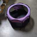 Love's cabin Pet Puppy Dog Playpen, Small Dog Tent Crates Cage Indoor/Outdoor, Portable Playpen for Cat, Foldable Pop Up Dog Kennel Playpen with Carring Case, Removable Zipper Top, Purple 25.0"L x 25.0"W x 17.0"H