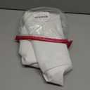 YoungsTex Linen Cafe Curtains 24 Inches Long - Small Half Drapes Semi Sheer with Rod Pocket Back Tab Rustic Natural for Bathroom Kitchen Windows Over Sink, 2 Panels, 29 X 24 Inch (Ivory White)