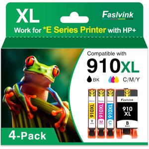 910XL Ink Cartridges Replacement for HP 910XL Ink Cartridges Combo Pack for HP Office Jet Pro 8025e 8015e 8028e 8035e 8020 8015 8028 8025 8035 Printers