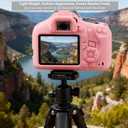 Case for Canon EOS Rebel T7 Rebel T6 Camera, Soft Silicone Rubber Protective Camera Case Cover Accessories, Lightweight, Anti-Scratch with Button Marking for EOS Rebel T7 T6 (Pink)