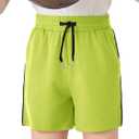 Haloumoning Boys Mesh Athletic Shorts Kids Quick Dry Side Slit Basketball Gym Shorts with Pockets 5-14 Years