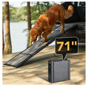 Dog Ramp for Car 71'' X-Long & 17.2" Wide Folding Dog Ramps for Large Dogs with Non-Slip Rug Surface Portable Dog Car Ramp for SUV Car & Truck, Outdoor Dog Ramp Up to 250 LBS