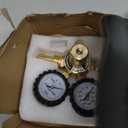 RX WELD Nitrogen Regulator with 0-800 PSI, CGA580 Inlet, Delivery Pressure Equipment Brass Inlet Outlet Connection Gauges with Refrigeration Hose